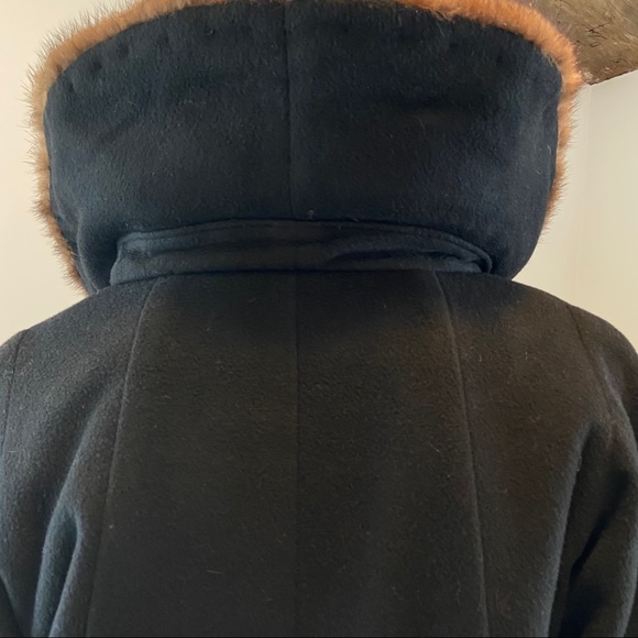 Vintage Cashmere Coat with Fur Collar - Picture 9 of 16